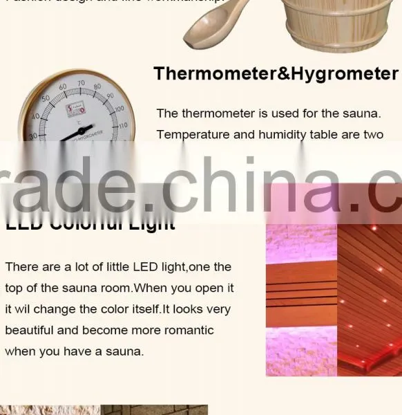 Traditional Steam Dry Sauna With Culture Stone photo-2