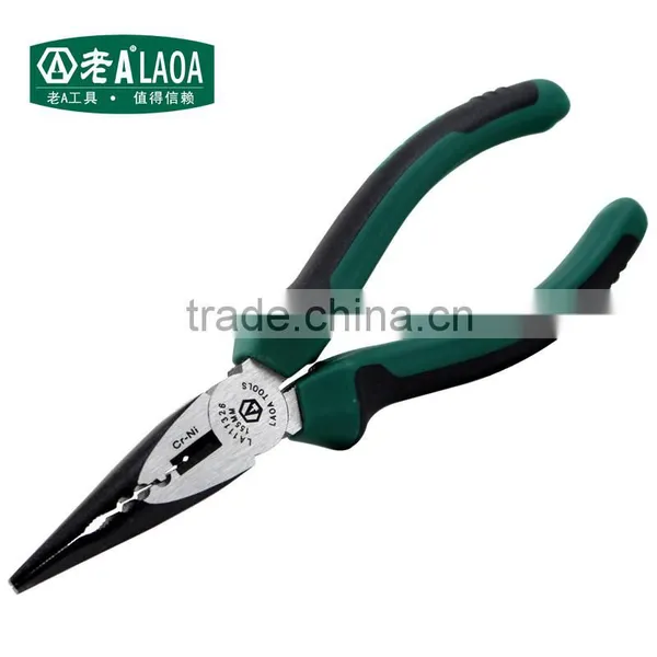 LAOAJapan Expanding Tool Mini Long Nose Pliers Bent Nose Plier Style Hand Tools for Cutting Cables Locking Pliers Fishing Pliers photo-4