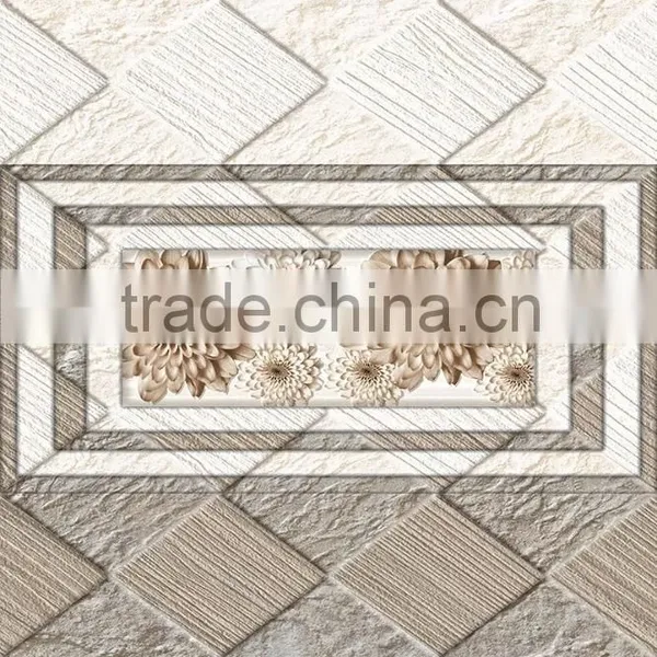 Ceramic Tiles With Gold Flower Design photo-3