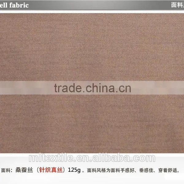 Silk Cotton Knitted Shirt Fabric Textile photo-4