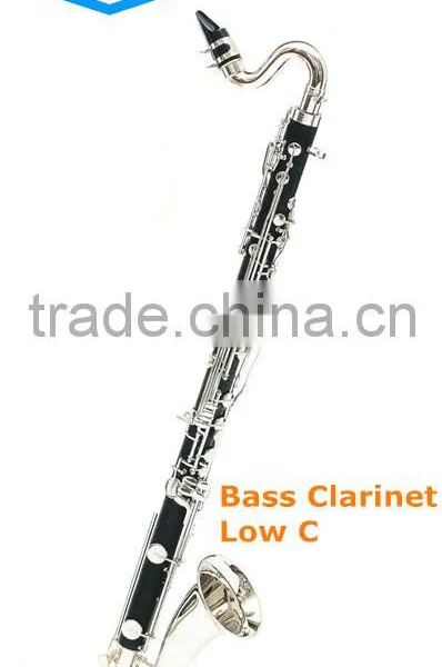 Professional Low C Bass Clarinet Hard Rubber Body Nickel Palted photo-3