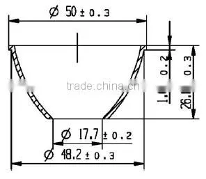 New Price Pc Optical Plastic Led Reflectors Good Quality for Leds photo-2