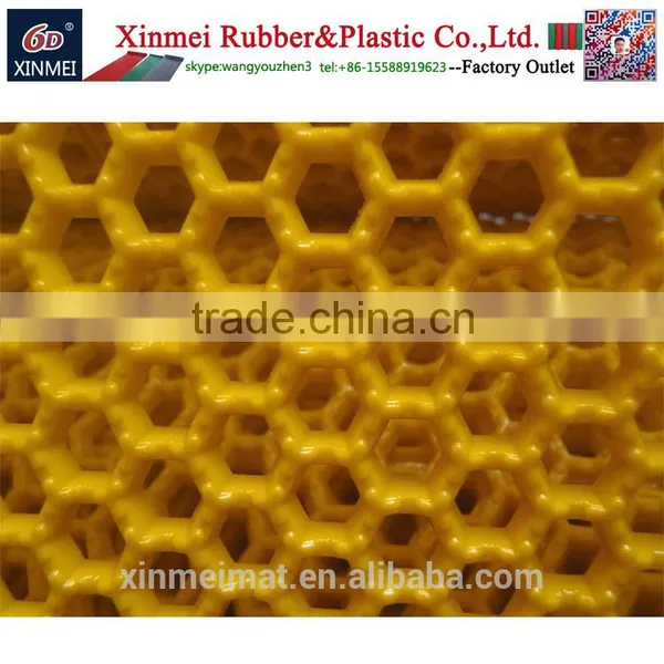 Honeycomb Hollow Out Pvc Plastic Floor Fold Able Door Mat Wholesale in Rolls photo-2