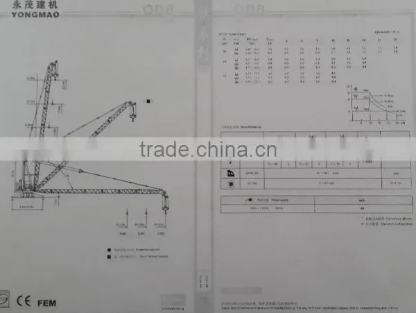 YONGMAO QD8 PORTABLE TOWER CRANE ERGUNLAR CONSTRUCTION INC.