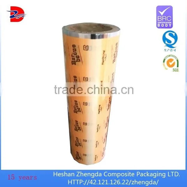 Pet Laminated Material Meat Food Vaccum Gravre Printing Packaging Film Roll