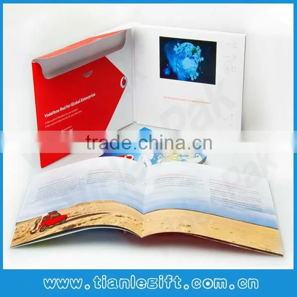 2014 Advertising Video Greeting Card Video Brochure (4.3inch,5inch,7inch)