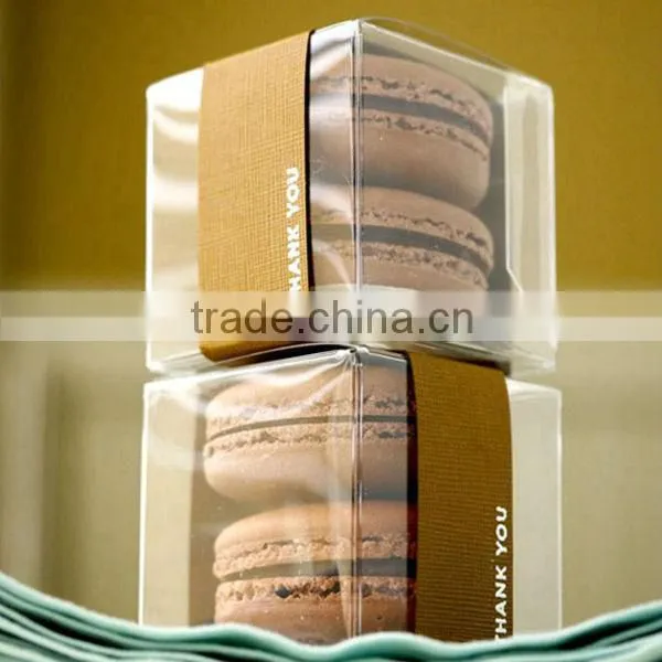 Customized Logo Macarons Box Clear Eco-friendly Packaging Box photo-3