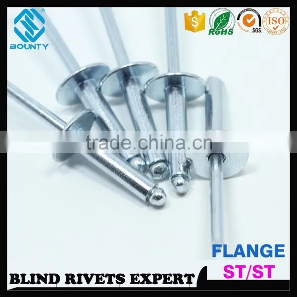 DIN7337 STEEL BODY STEEL MANDREL CSK HEAD ST ST BLIND RIVETS photo-6