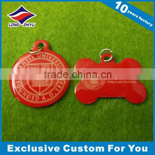 Unique Aluminum University Commemorative Tag Red Printing Epoxy Dogtag photo-4