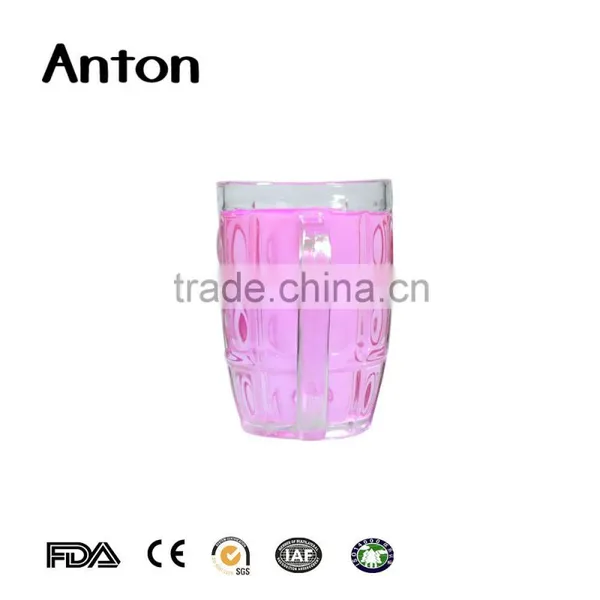 8oz Wholesale Funny Promotion Beer Glass World Cup Beer Glass Hot Sale Promotion Water Cup Glass With Handle photo-3