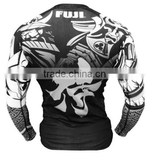 Short Sleeve Mma Custom Printed Rash Guards photo-2