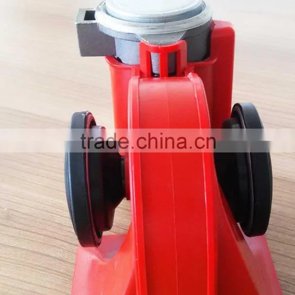 12V Snail Compact Pump Air Horn Dual Tone for Motorcycle Bus Truck Red photo-5