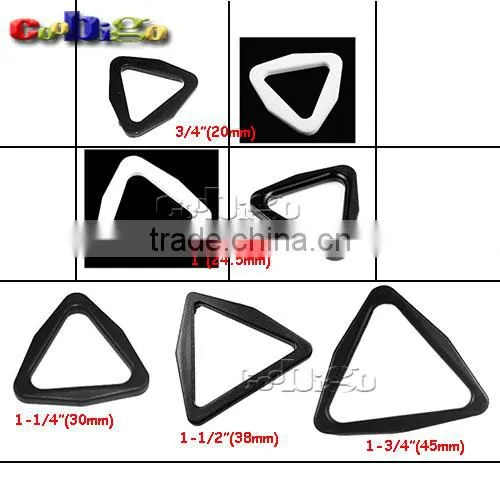 Plastic Buckles Triangle Slider Adjust For Backpack Straps Webbing #FLC046