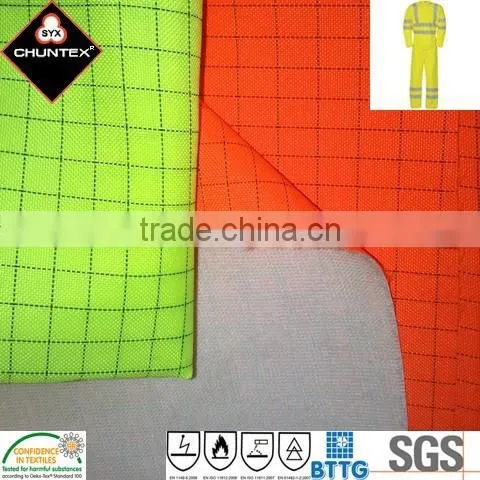 Reflective Fluorescent Clothing Multi-Functional Fire Retardant Anti Static Fabric With Modacrylic Tricot photo-2