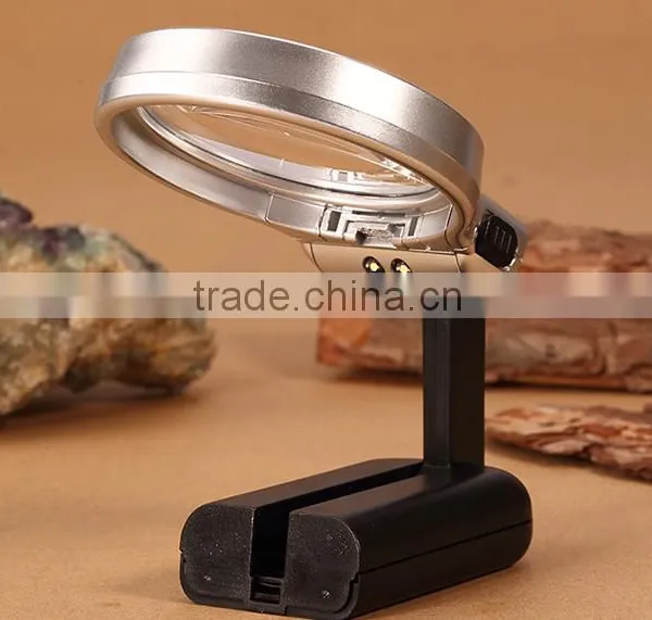 3x Illumianted Hand Held Foldable Magnifying Glass Desk Magnifier With LED Light photo-4