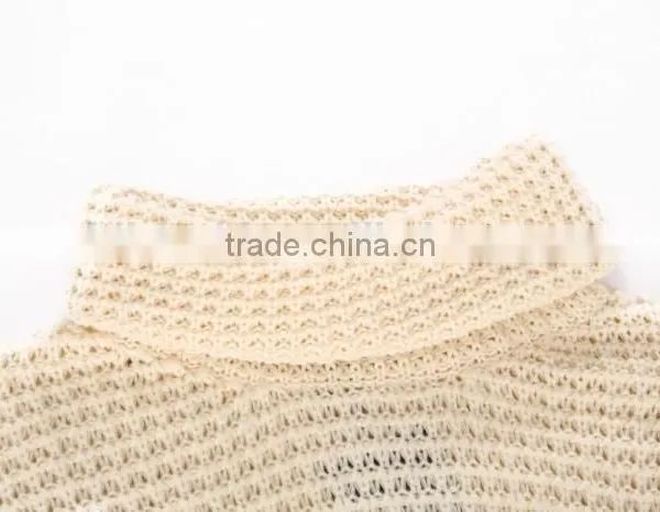 Fashion High Collar Pull Over Tops Sweater photo-3
