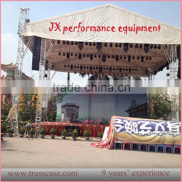 6 Pillars Outdoor Concert Stage Roof Truss Design With Sound Line Array System photo-6