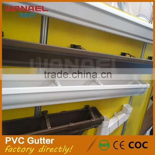 Wanael 5 Inch K-style Rain Gutter Brown Roofing for Building, Gutters Roofing Supplier's Choice photo-4