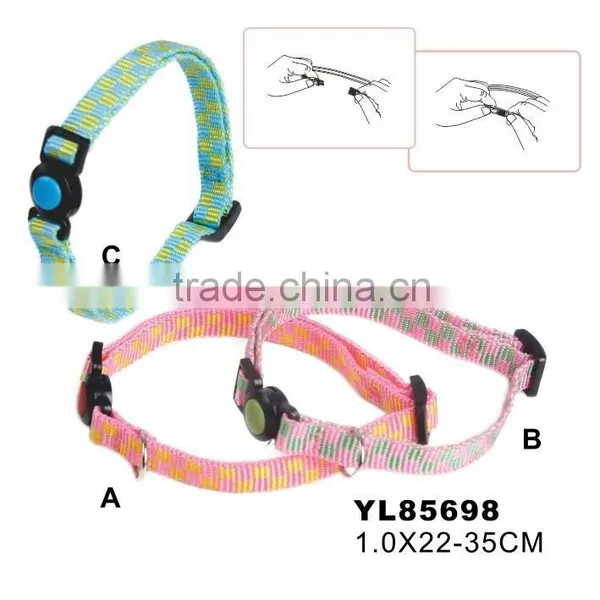 Auto Broken Safety Cat Collar Bling Beaded Dog Collar photo-2