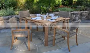 Teak Dining Table Outdoor Rattan Furniture