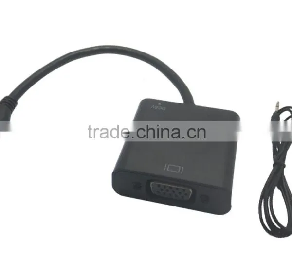 100% New MINI HDM I ToVGA HDM I Adapter for Computer/laptop Multimedia Devices photo-2