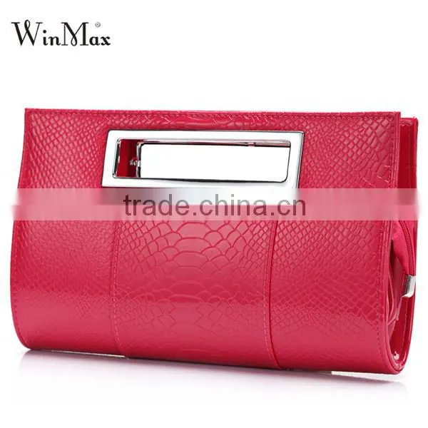 Brand Women Evening Bag Lady Tote Alligator Leather Party Shoulder Bag photo-4