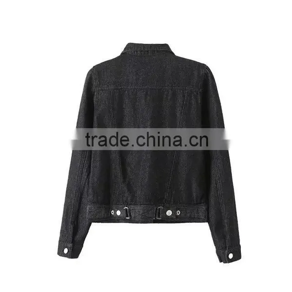 Woman Clothing Classical Denim Jacket photo-2