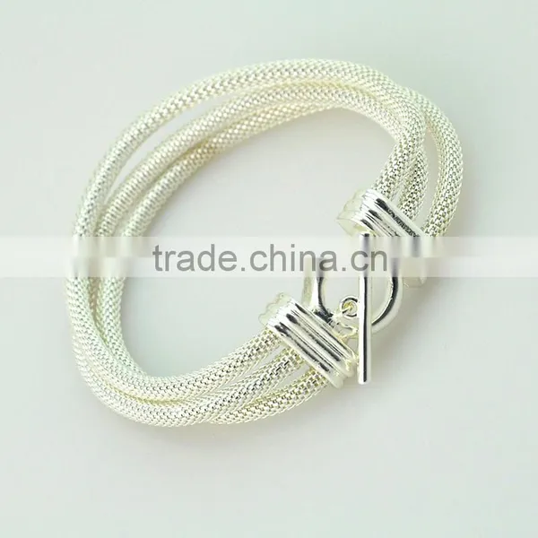 China Factory Sterling Silver Custom Personalized Charms Bangle Bracelets photo-4