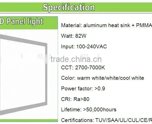 Wholesale Led Recessed Panel Light 60cm x 60cm 42W 54W 82W 5700K 120V 230V PF>0.9 CRI80 photo-4