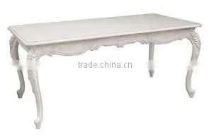Chateau Dining Table 180 White Distressed