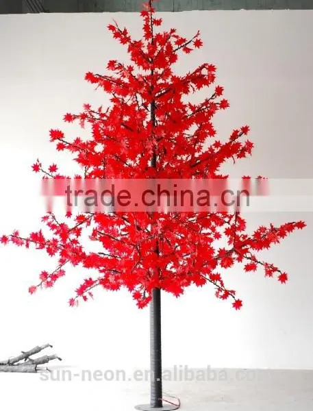 3m Simulation Outdoor Led Tree Lighting/ LED Maple Tree Light for Street Decorations photo-3