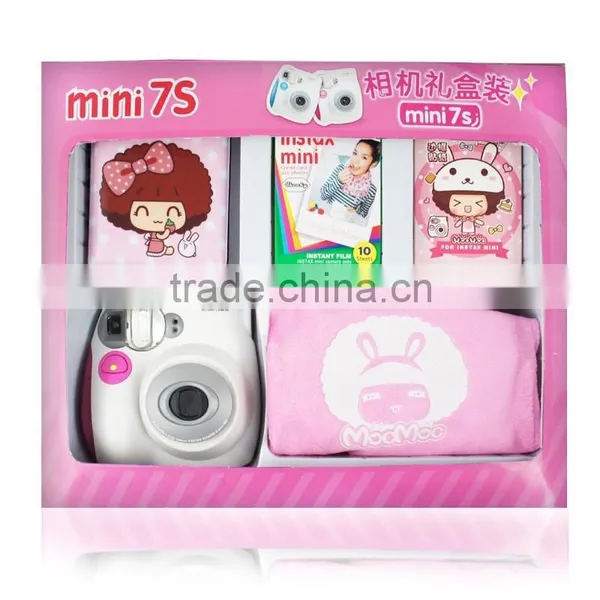 Beautiful Gift Package Fujifilm Instax Mini 7s Instant Film Blue Color Camera photo-5