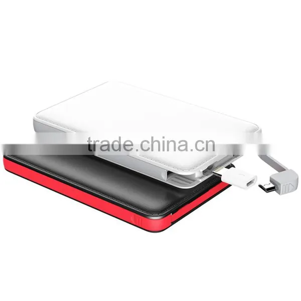 Leater Case Power Bank Super Slim 5000mAh Battery Charger photo-3