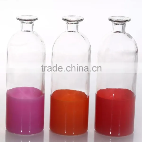 High Quality Multicolour Bottom Glass Vase With Clear Welt Top photo-2