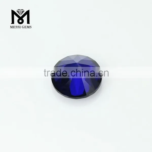 Loose Top Quality Synthetic Ruby 34# Sapphire Blue Corundum Gemstone photo-5