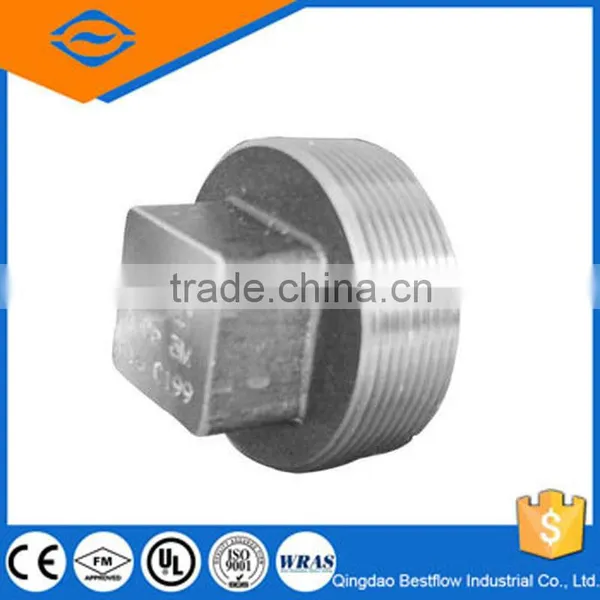 20%discounted stainless steel thread square head plug/stainless steel socket weld square plug