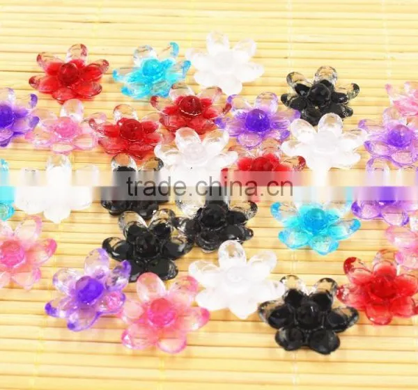 Resin Flower Shinine Flower for Hair Clothes Jewelry Accessaries photo-3