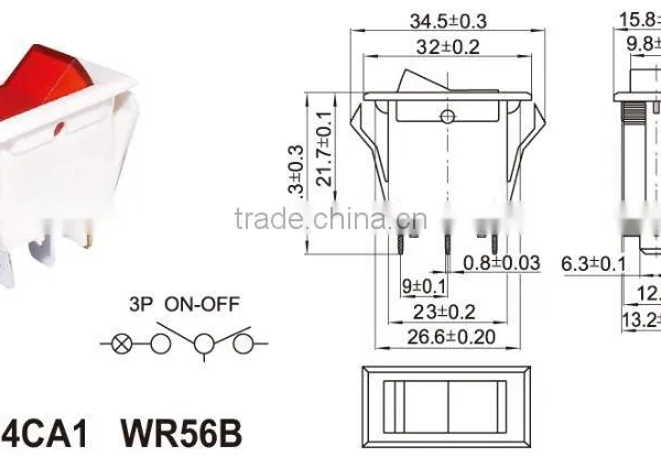 With Waterproof Cover Mini Round Rocker Switches,electronic Power Rocker Switch photo-5