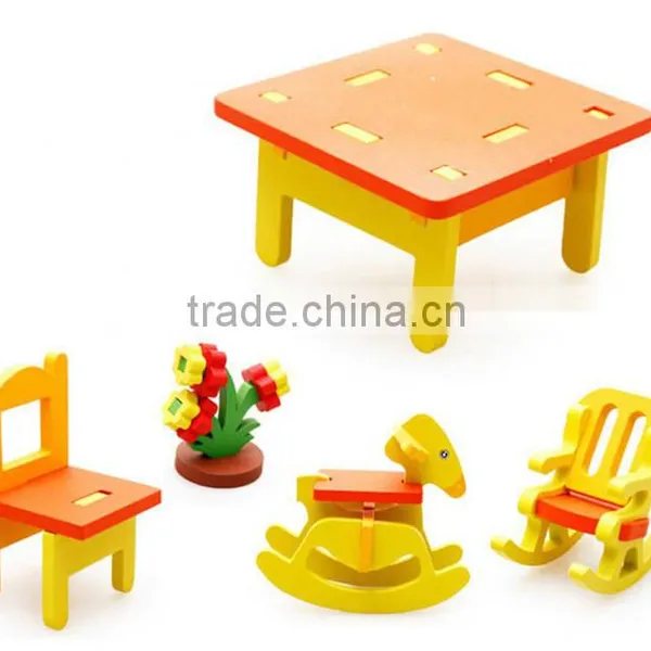High Quality Colorful Wooden 3d Puzzle Game for Kids photo-2