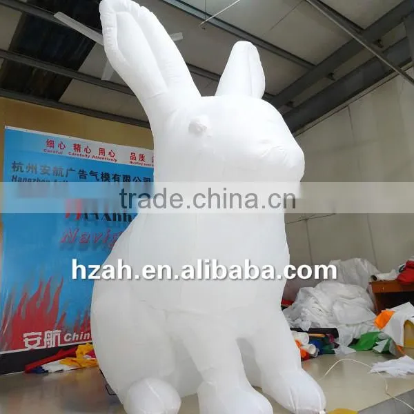 Giant White Lighting Inflatable Rabbit for Advertising Decoration photo-2