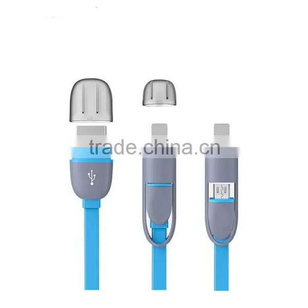 Micro USB Cable 2 in 1 Sync Data Charging USB Cable for IPhone6/7/for Samsung Android photo-2