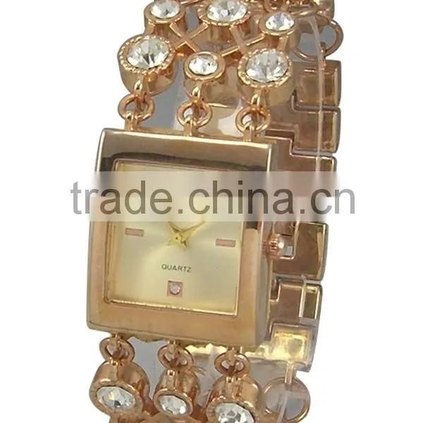 Quartz Watches Japan Movt Watch With Stone Chain Strap OEM Services photo-3