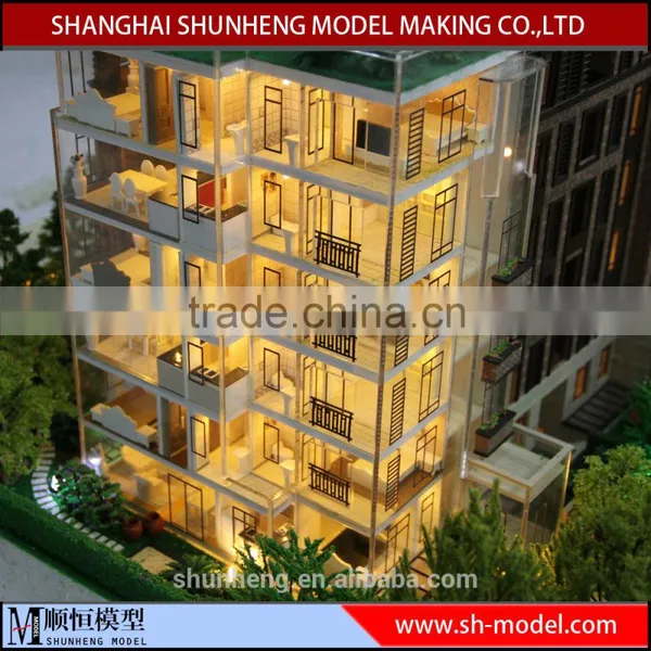 Building House Apartment Scale Model for Real Estate Exhibition,miniature Architectural Model Making photo-2