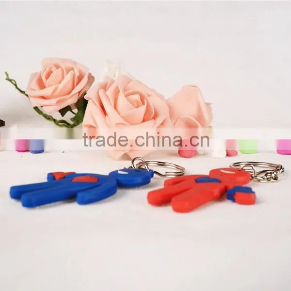 Sweet Lover Soft Pvc Keychain Pvc Rubber Key Chain photo-5