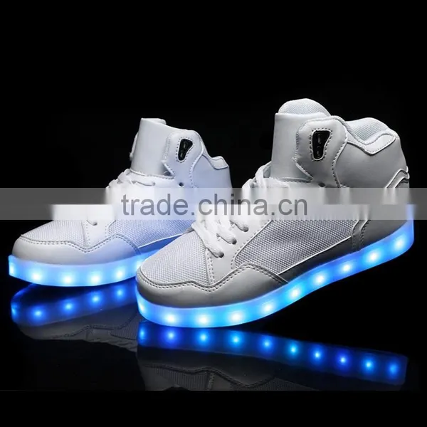 2016 The Latest High Neck Shoes For Men LED Light Up Shoes photo-5