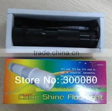 2016 Holiday Decoration Color Changing Flash Strobe Small Led Flashlight RGB 10 Basic Color Micro Led Battery Flashlight Torch photo-6