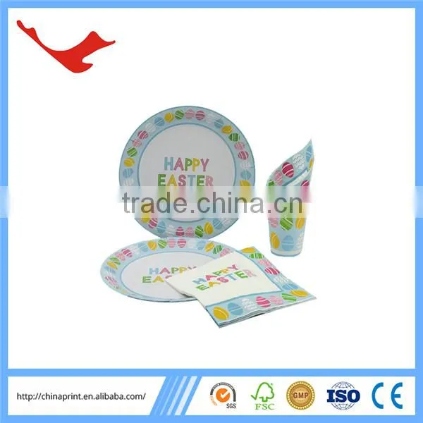 010 Disposable Party Kits With Paper Cup Paper Plate Napkin photo-2