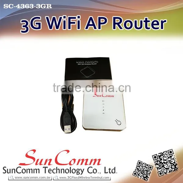 SunComm SC-4363-3GR Hot Sale Wiith Sim Card 3G WiFi AP Routers photo-4