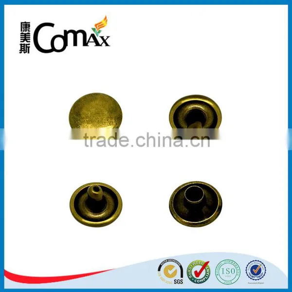 Metal Double Cap Brass Rivet For Clothing/Bags
