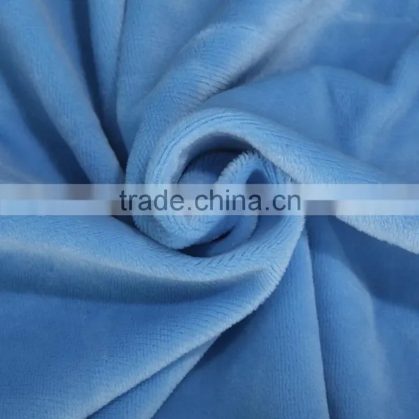 China Manufacturer 100% Polyester Resistance Fabric Home Bedding Textile Knit Fabric Short Plush Fabric